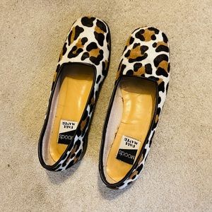 Moods Paul Mayer Calf Hair Leopard Print Flats- Great condition